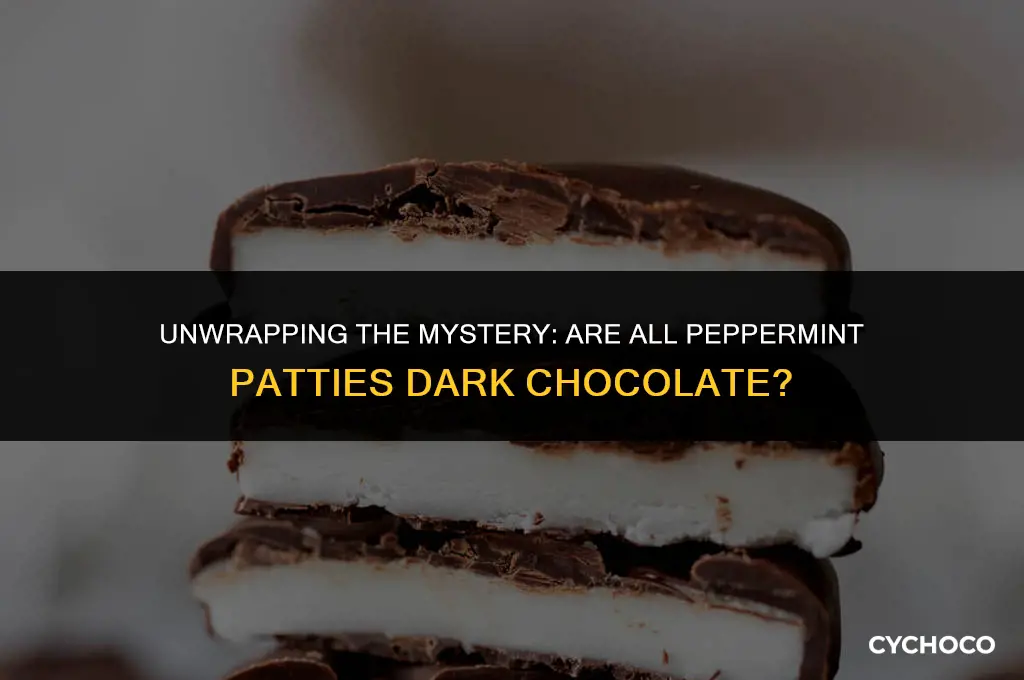 are all peppermint patties dark chocolate
