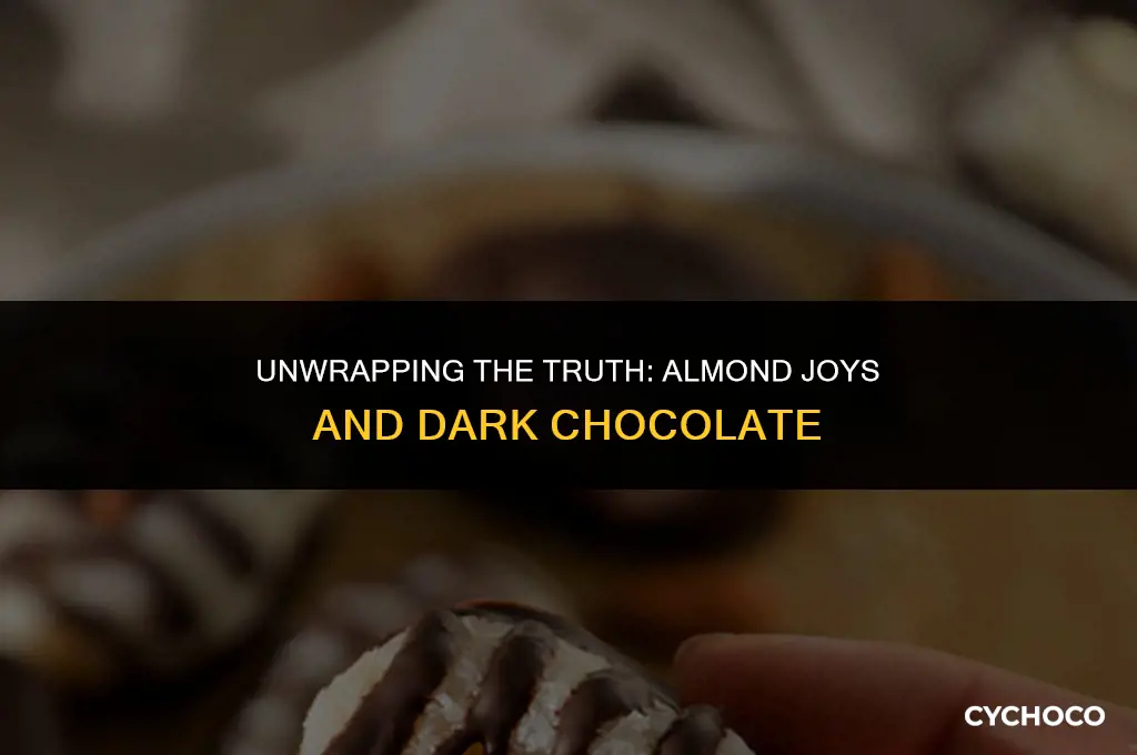 are almond joys made with dark chocolate
