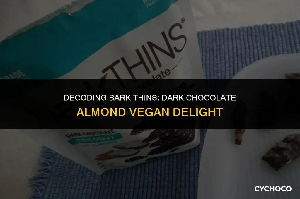 are barkthins dark chocolate almond vegan