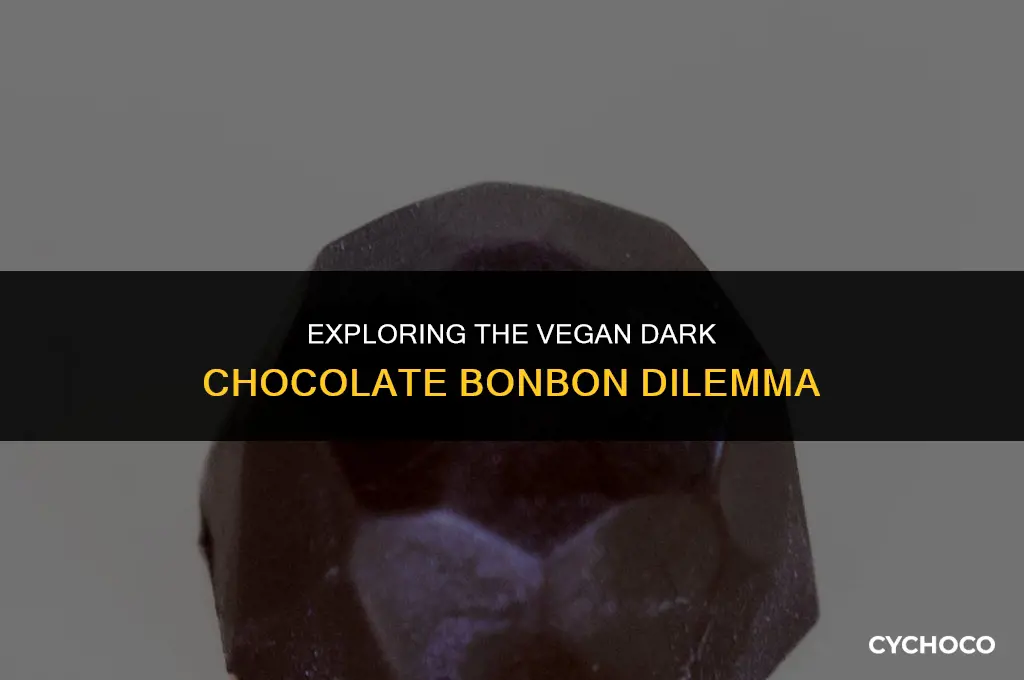 are bonbons dark chocolate vegan