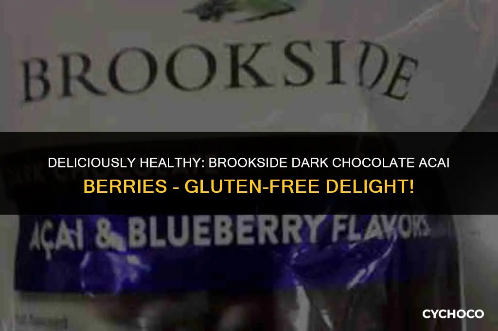 are brookside dark chocolate covered acai berries gluten free