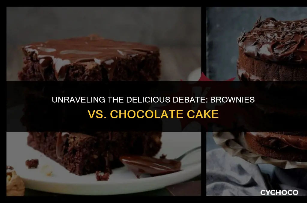 are brownies chocolate cake