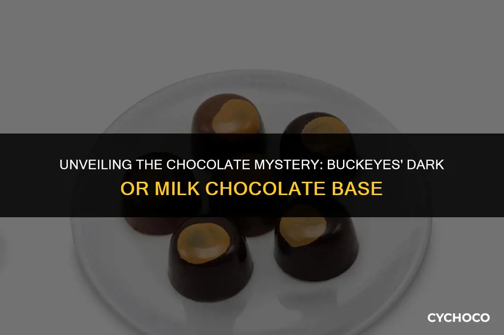 are buckeye chocolate made with dark or milk chocolate
