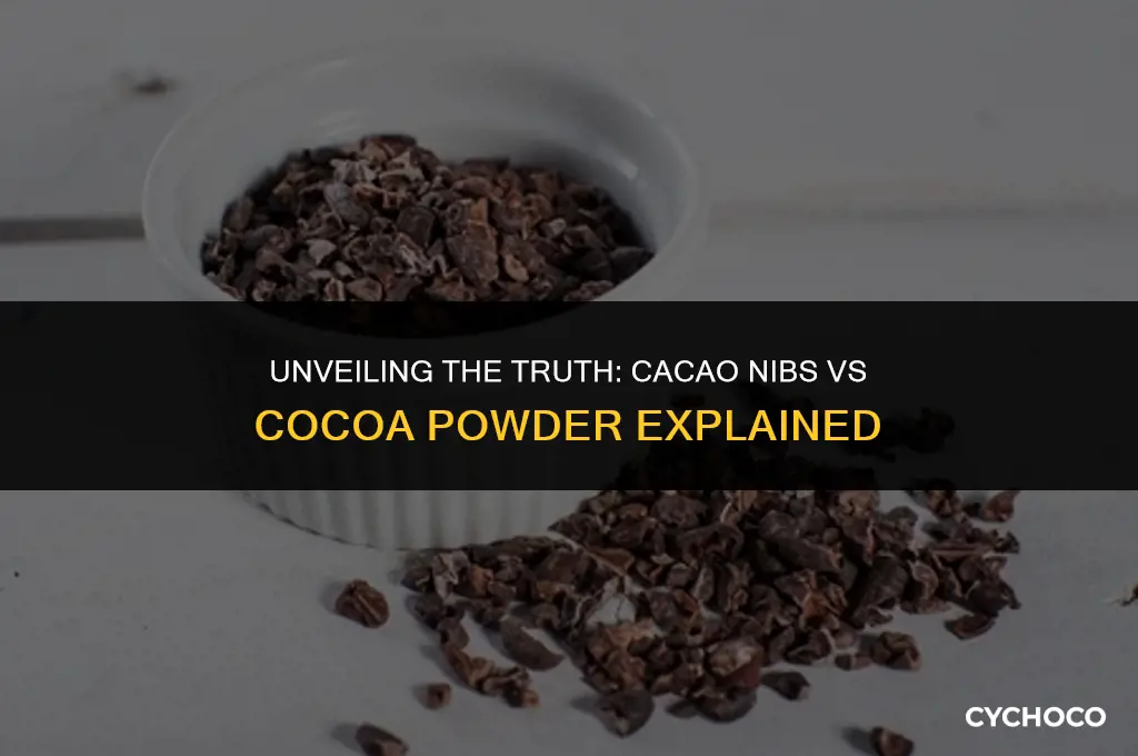 are cacao nibs the same as cocoa powder