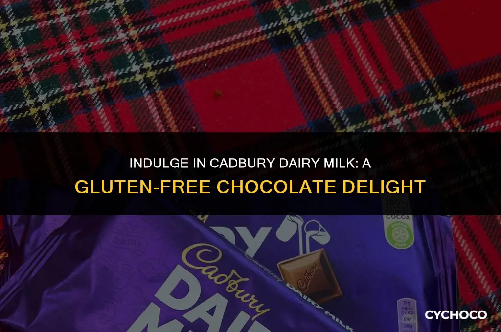 are cadbury dairy milk chocolate bars gluten free