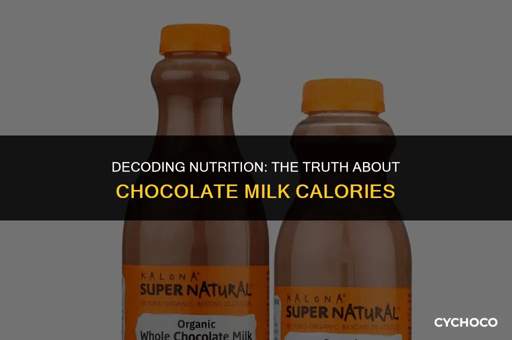 are calories from chocolate milk bad for you