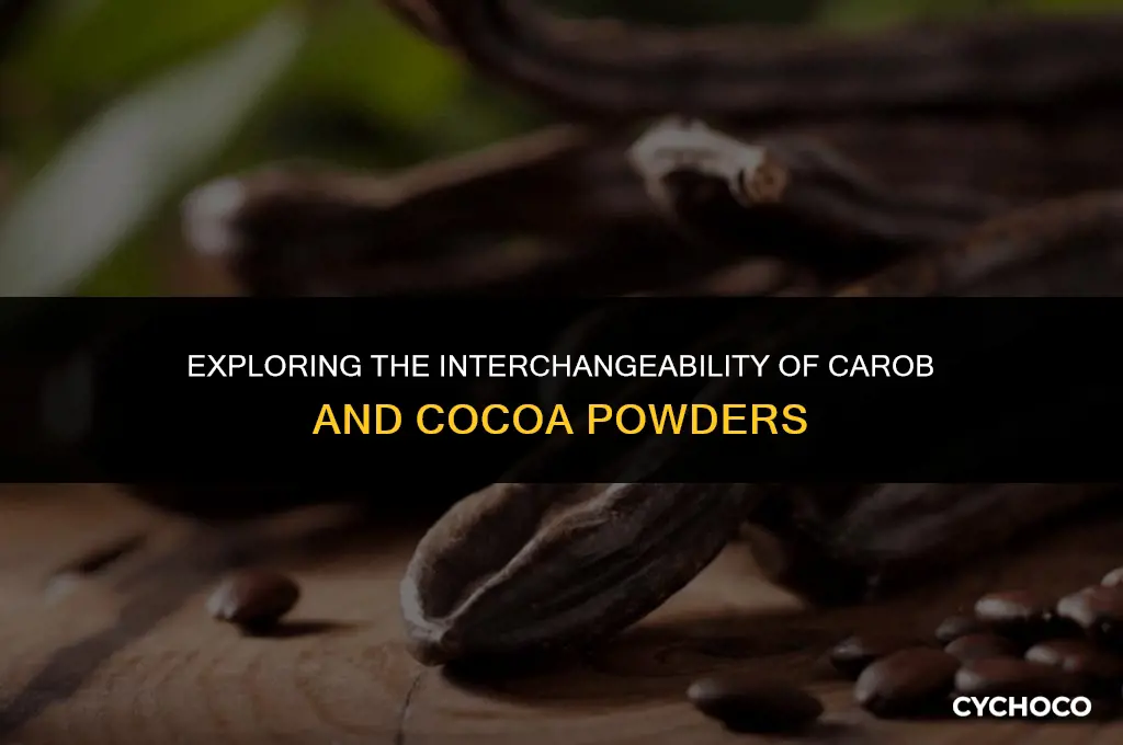 are carob powder and cocoa powder interchangable
