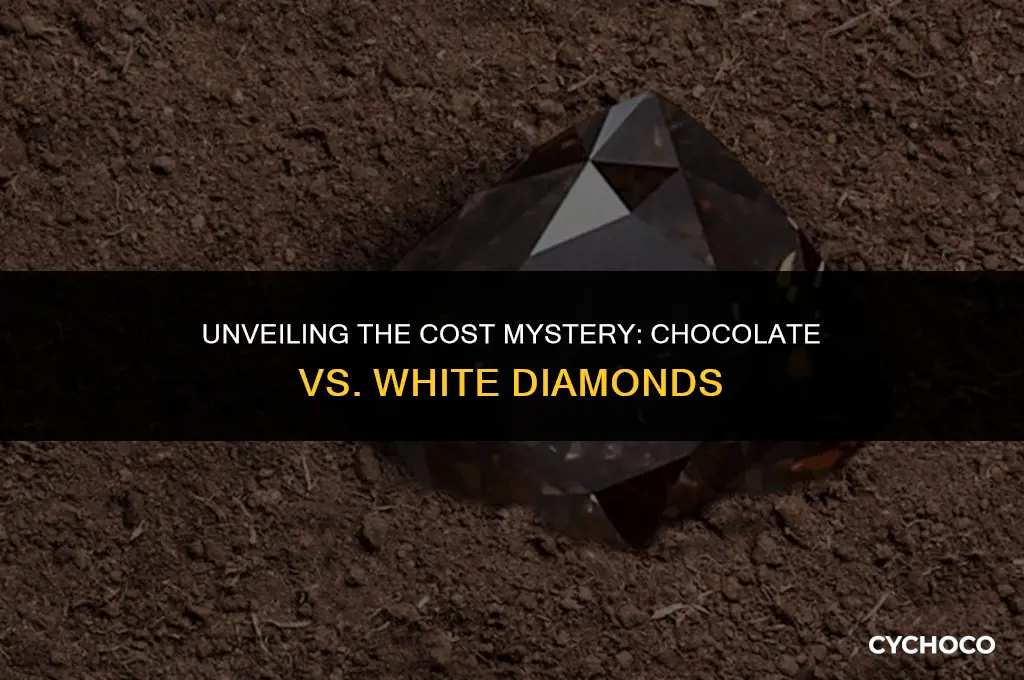 are chocolate diamonds more expensive than white