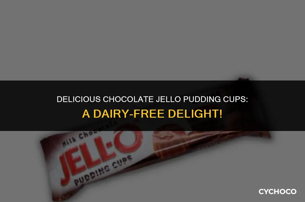 are chocolate jello pudding cups dairy free