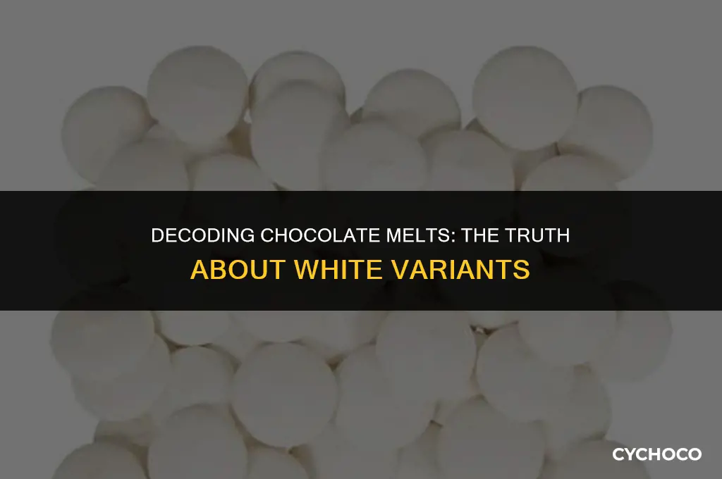 are chocolate melts ok if white