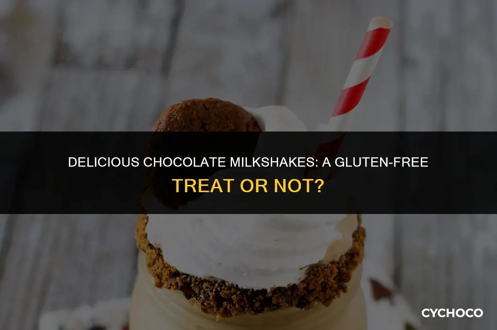 are chocolate milkshakes gluten free
