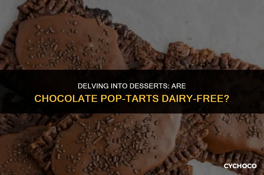 are chocolate pop tarts dairy free