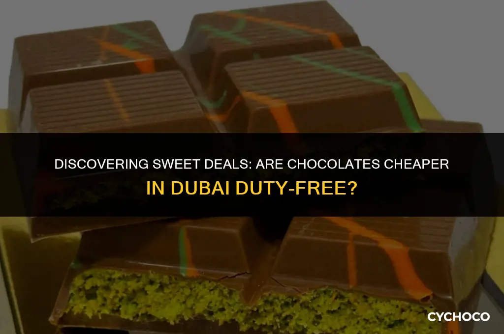 are chocolates cheaper in dubai duty free