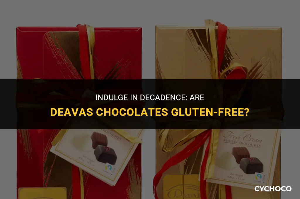 are deavas chocolates gluten free