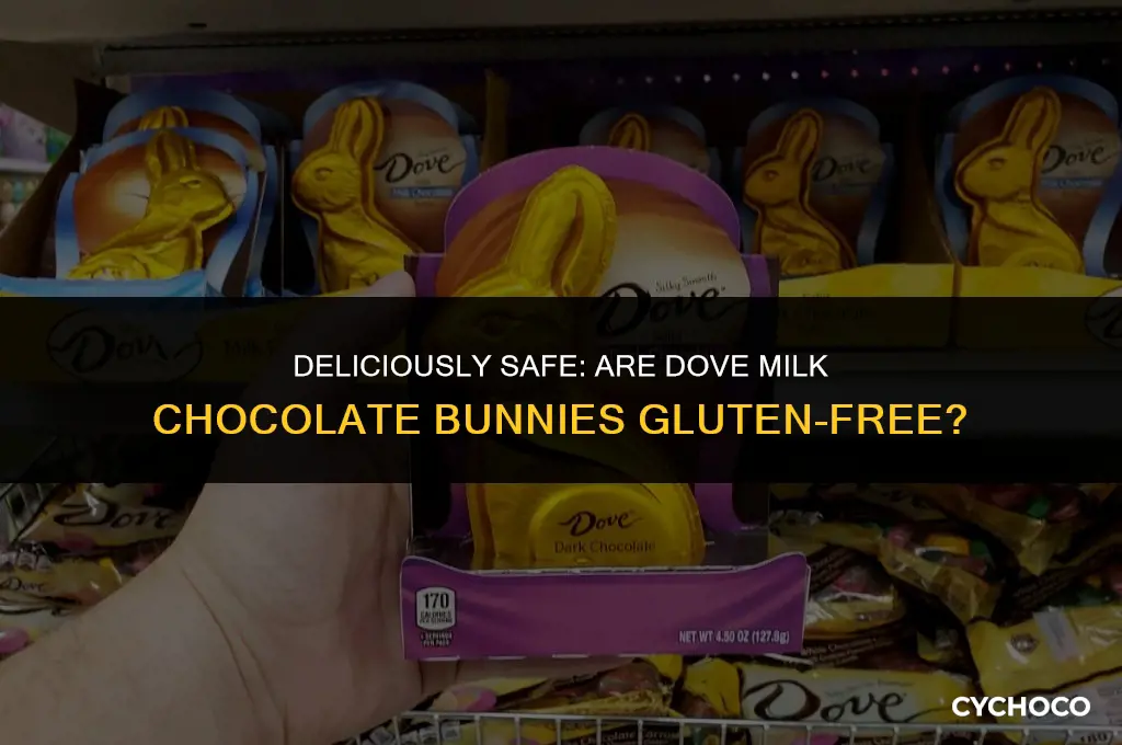 are dove milk chocolate bunnies gluten free