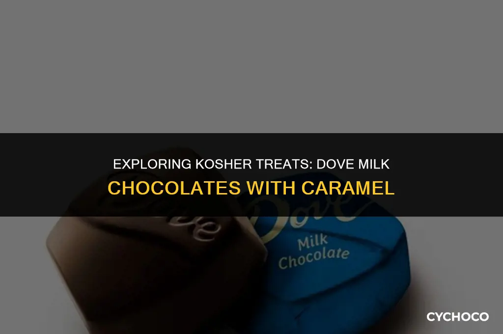 are dove milk chocolates with caramel kosher