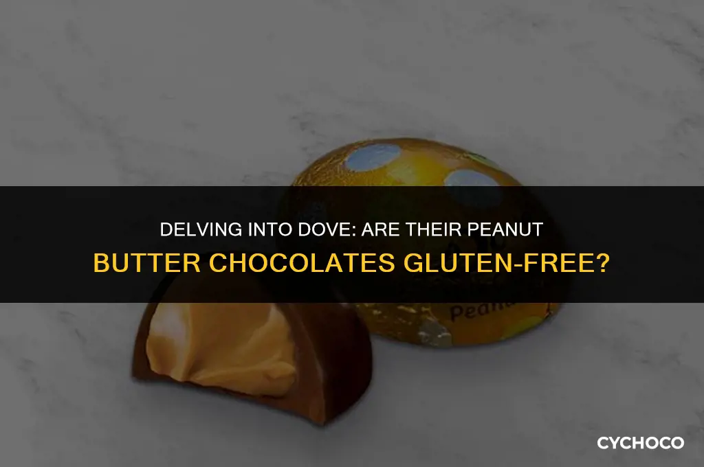 are dove peanut butter chocolates gluten free