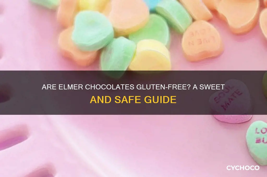 are elmer chocolates gluten free