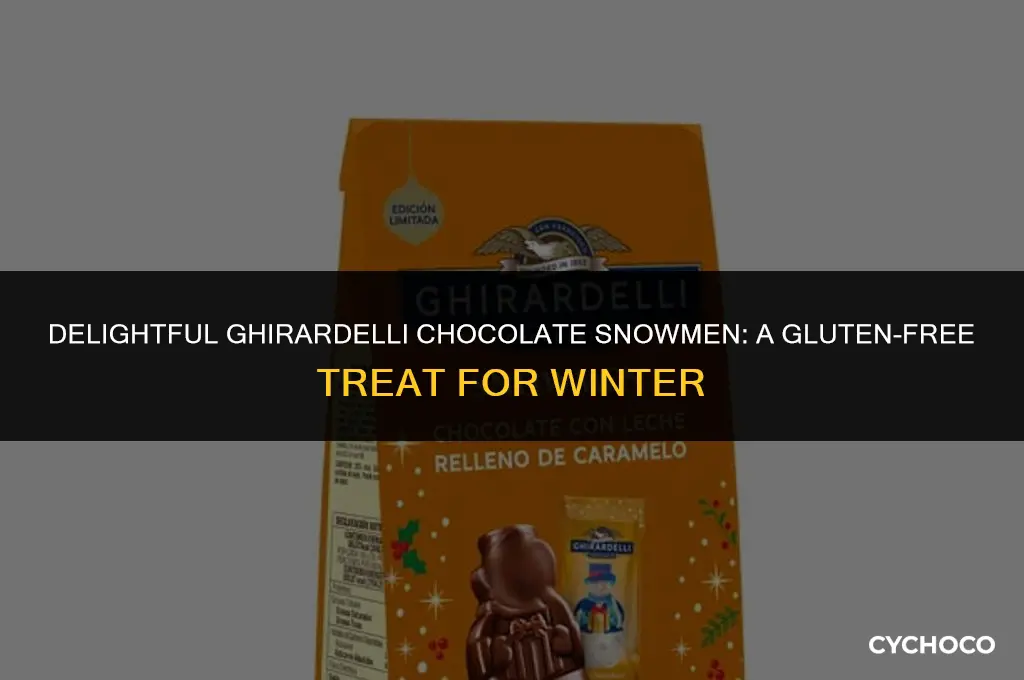 are ghirardelli chocolate snowmen gluten free