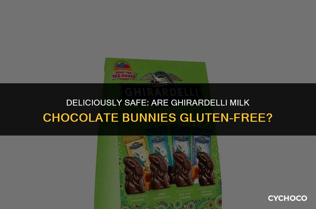 are ghirardelli milk chocolate bunnies gluten free