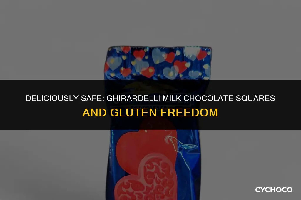 are ghirardelli milk chocolate squares gluten free