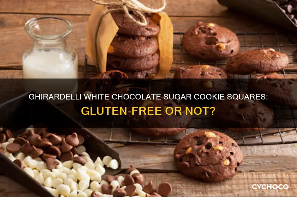 are ghirardelli white chocolate sugar cookie squares gluten free