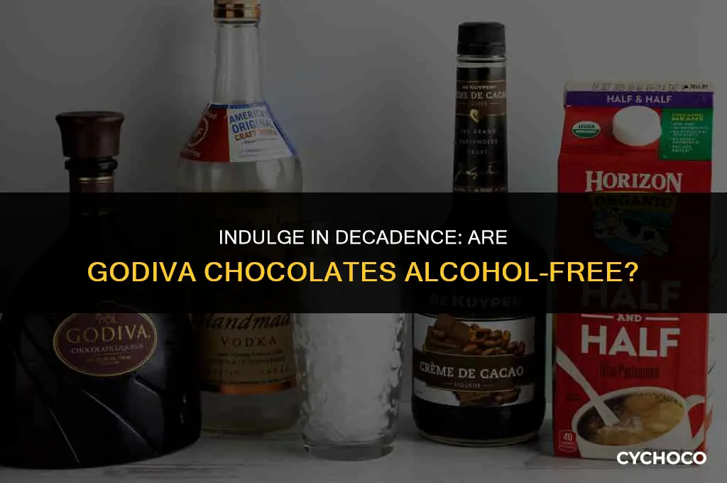 are godiva chocolate alcohol free