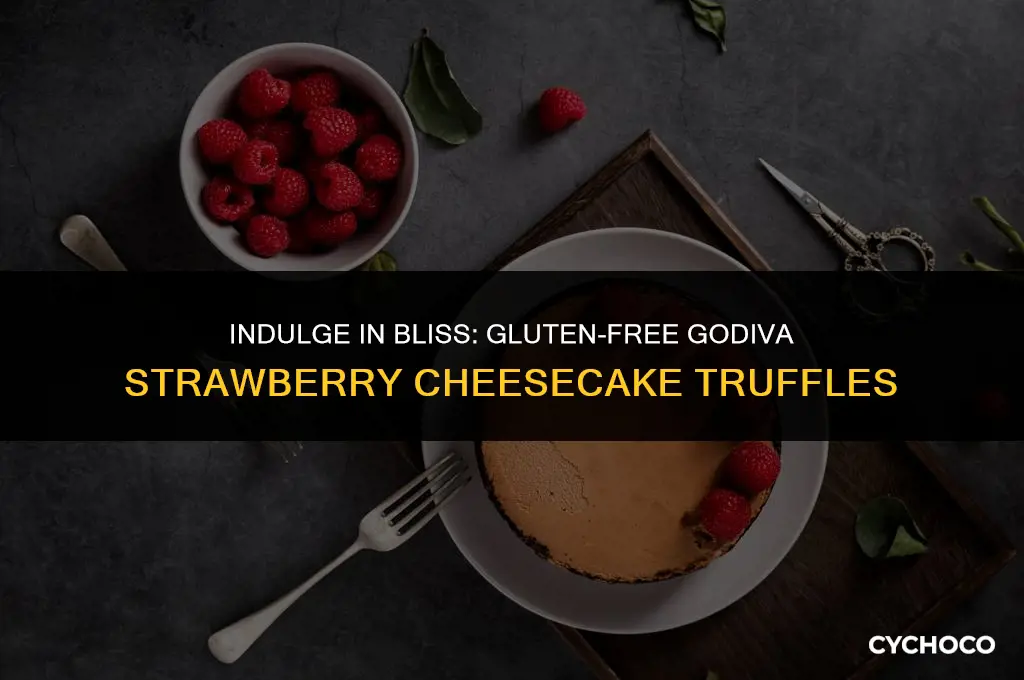 are godiva milk chocolate strawberry cheesecake truffles gluten free
