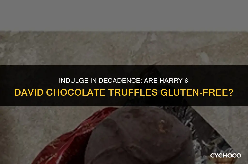 are harry and david chocolate truffles gluten free