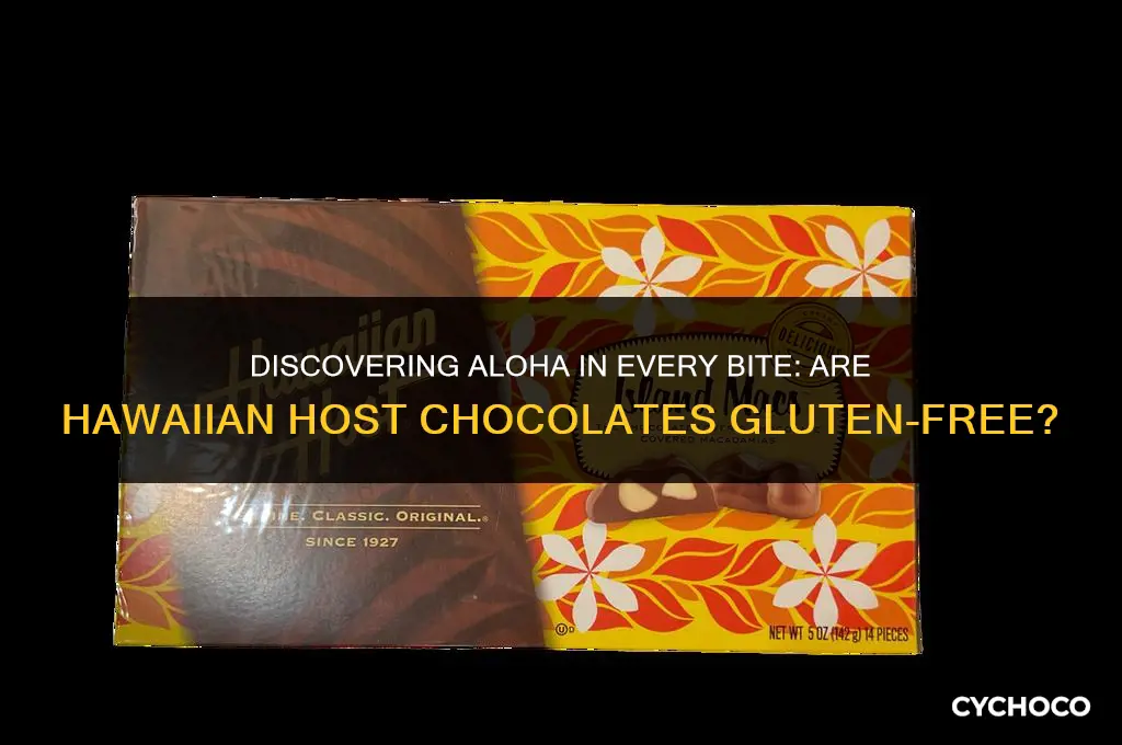 are hawaiian host chocolates gluten free
