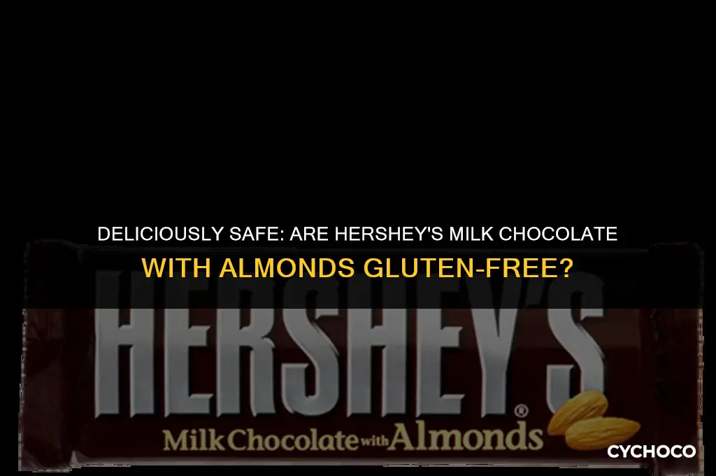 are hershey milk chocolate with almonds gluten free