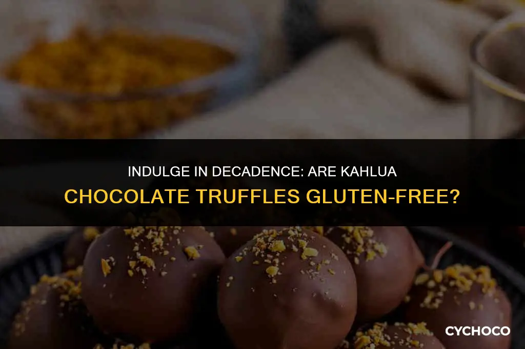 are kahlua chocolate truffles gluten free