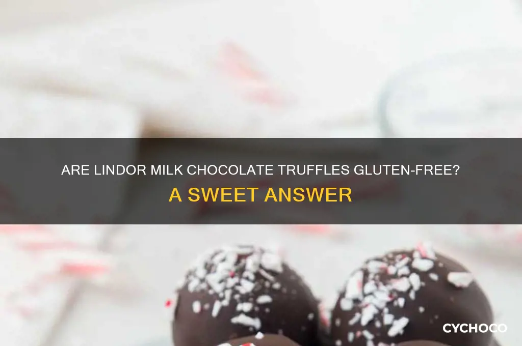 are lindor milk chocolate truffles gluten free