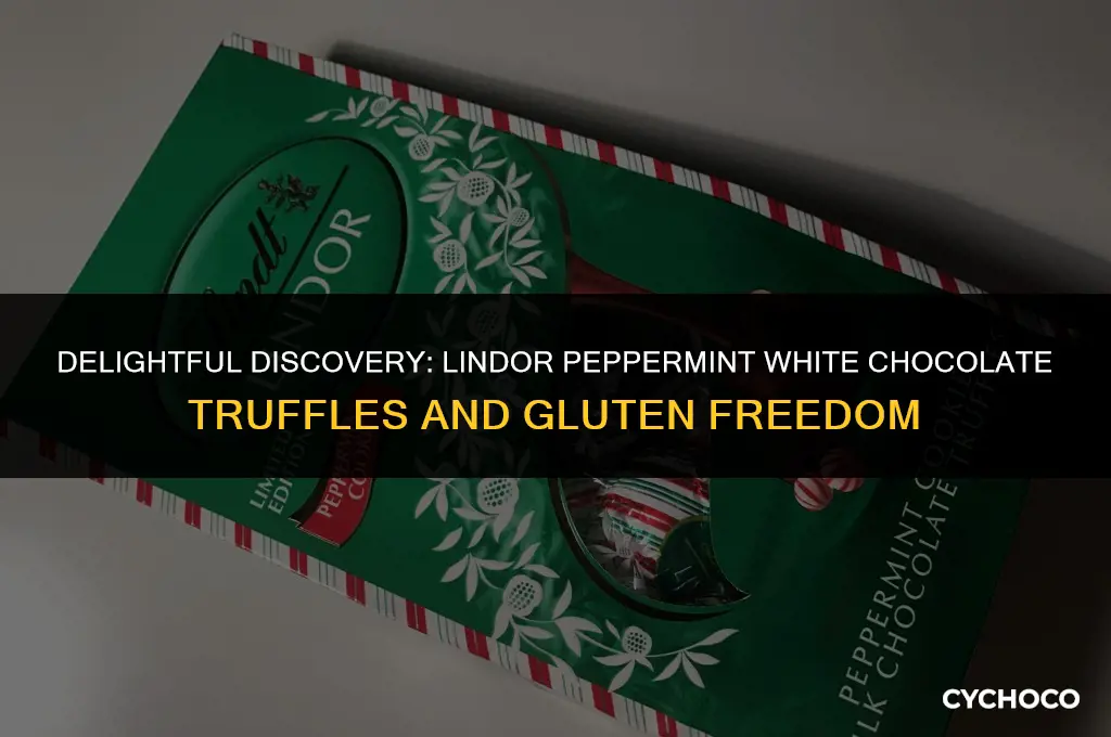 are lindor peppermint white chocolate truffles gluten free