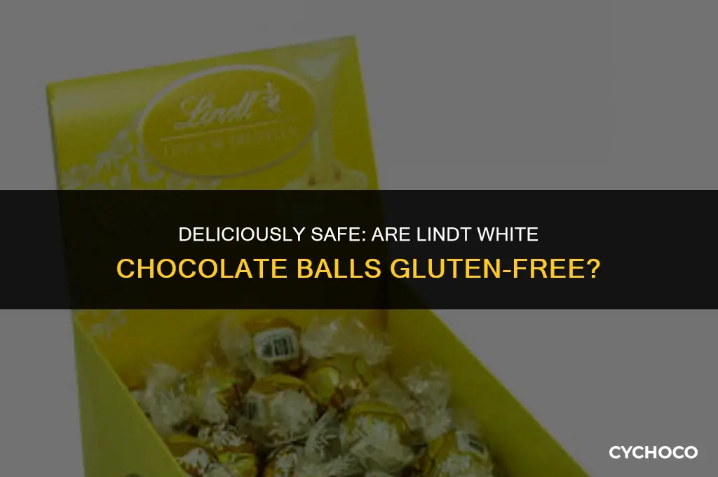 are lindt white chocolate balls gluten free