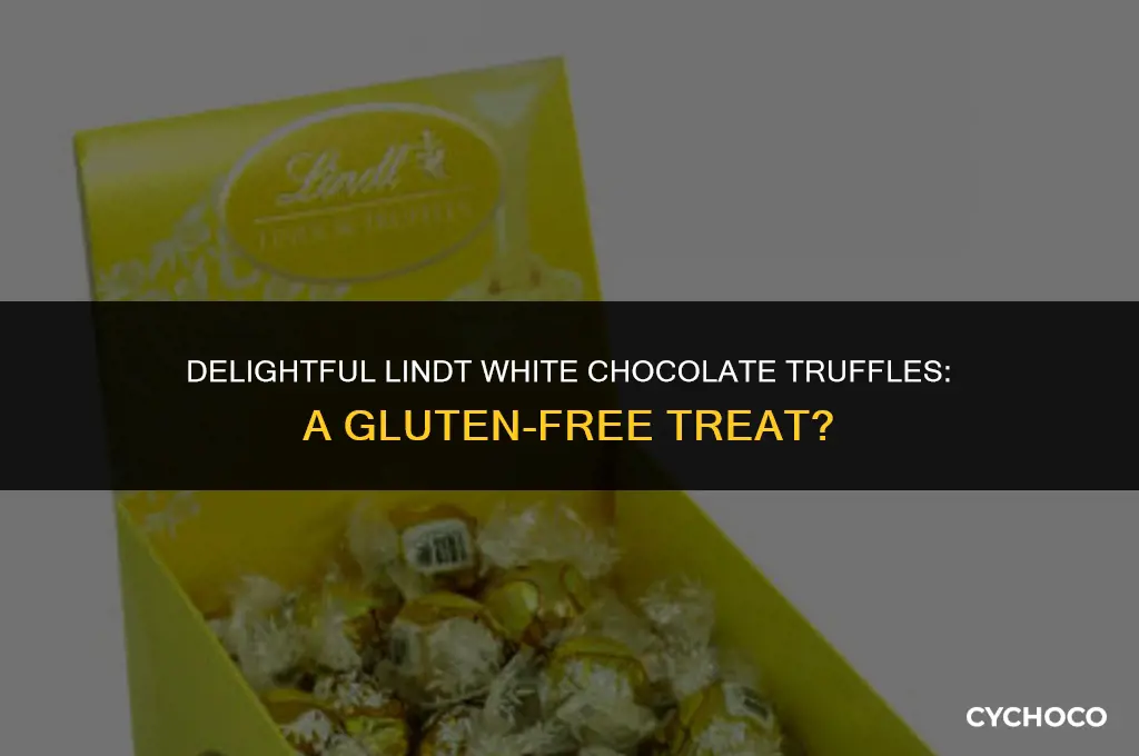 are lindt white chocolate truffles gluten free