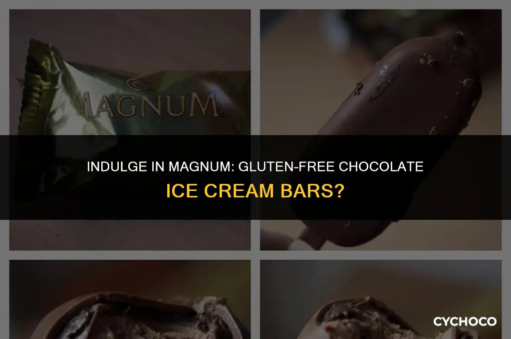 are magnum chocolate ice cream bars gluten free