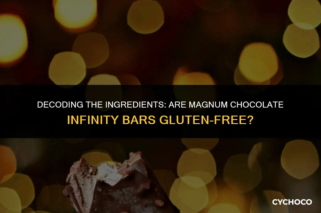 are magnum chocolate infinity bars gluten free