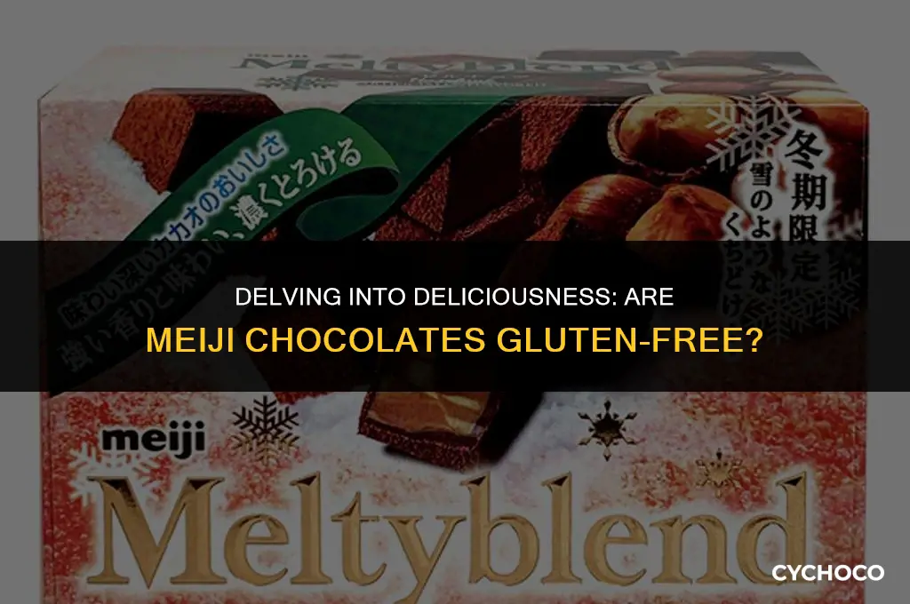 are meiji chocolates gluten free