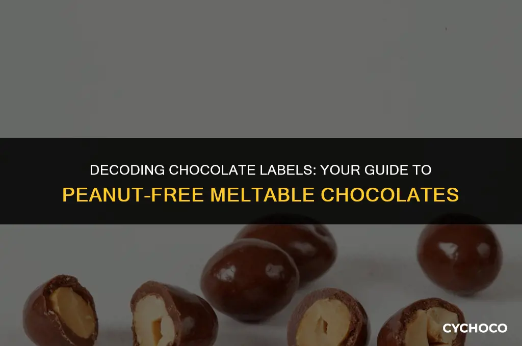 are meltable chocolates peanut free