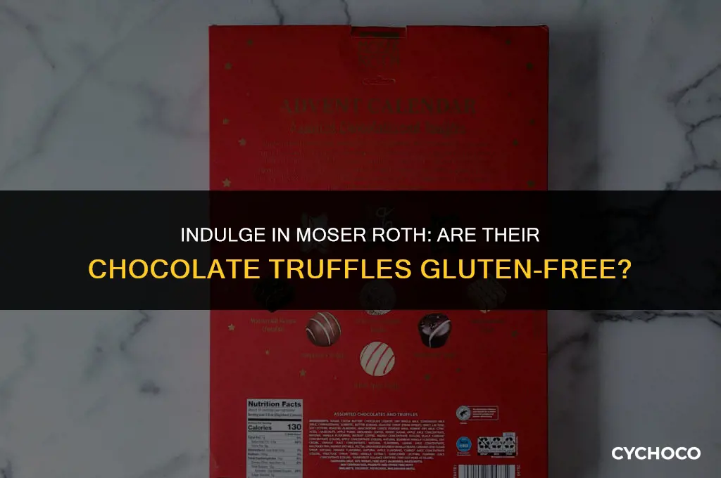 are moser roth chocolate truffles gluten free