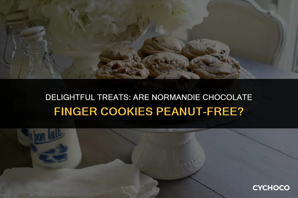 are normandie chocolate finger cookies peanut free