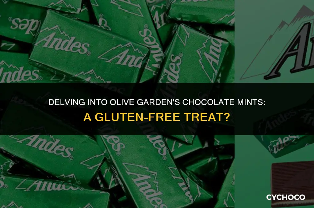 are olive garden chocolate mints gluten free