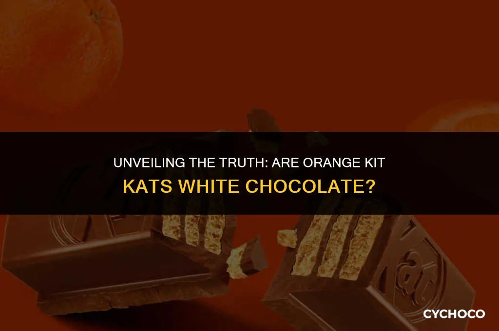 are orange kit kat white chocolate