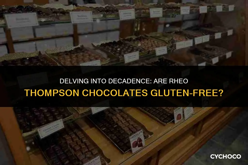 are rheo thompson chocolates gluten free