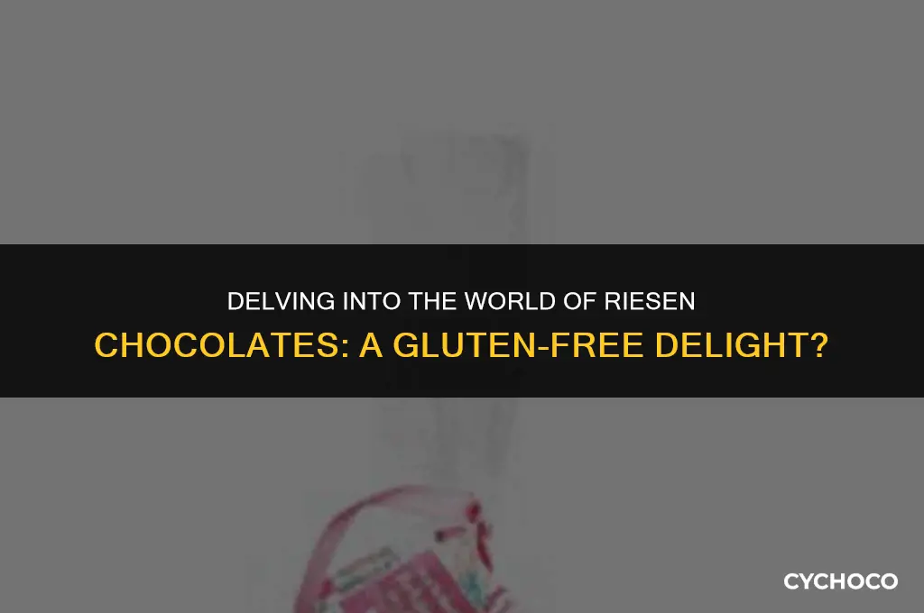 are riesen chocolate gluten free