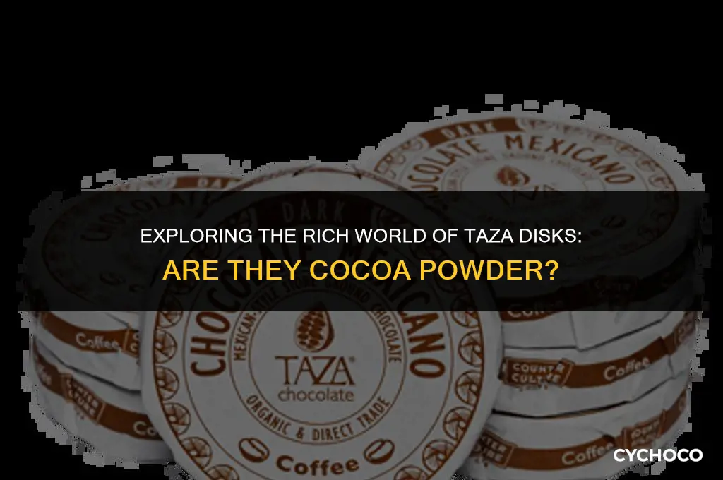 are taza disks cocoa powder