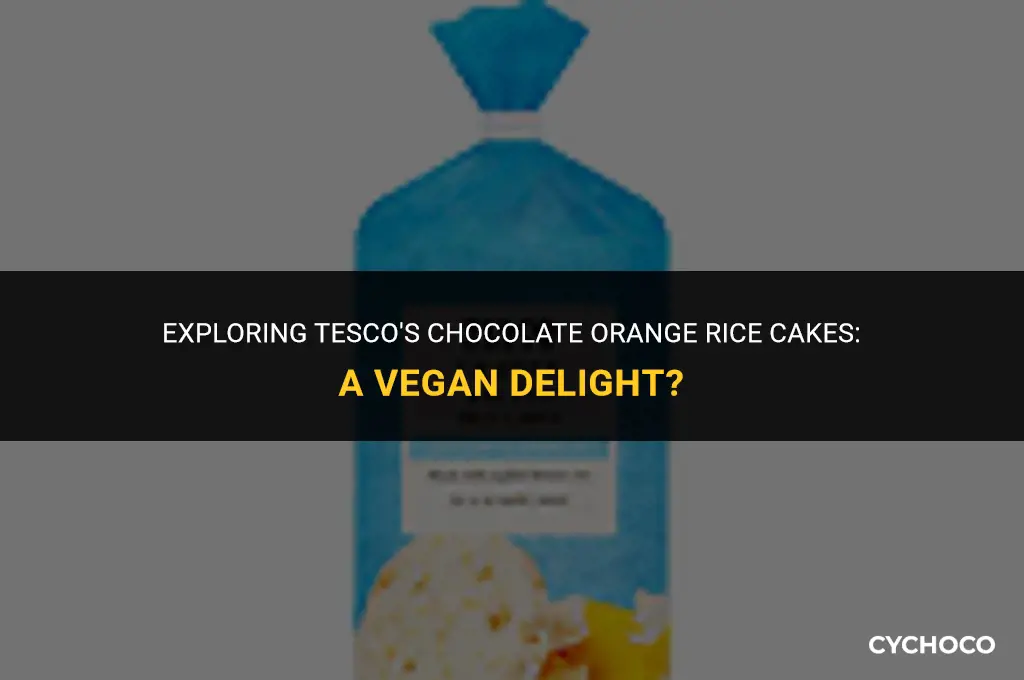 are tesco chocolate orange rice cakes vegan
