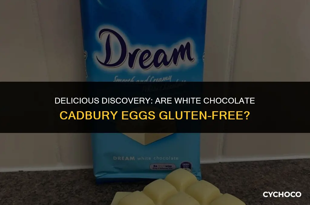 are white chocolate cadbury eggs gluten free