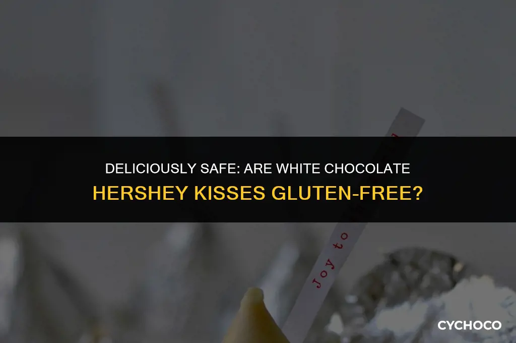 are white chocolate hershey kisses gluten free